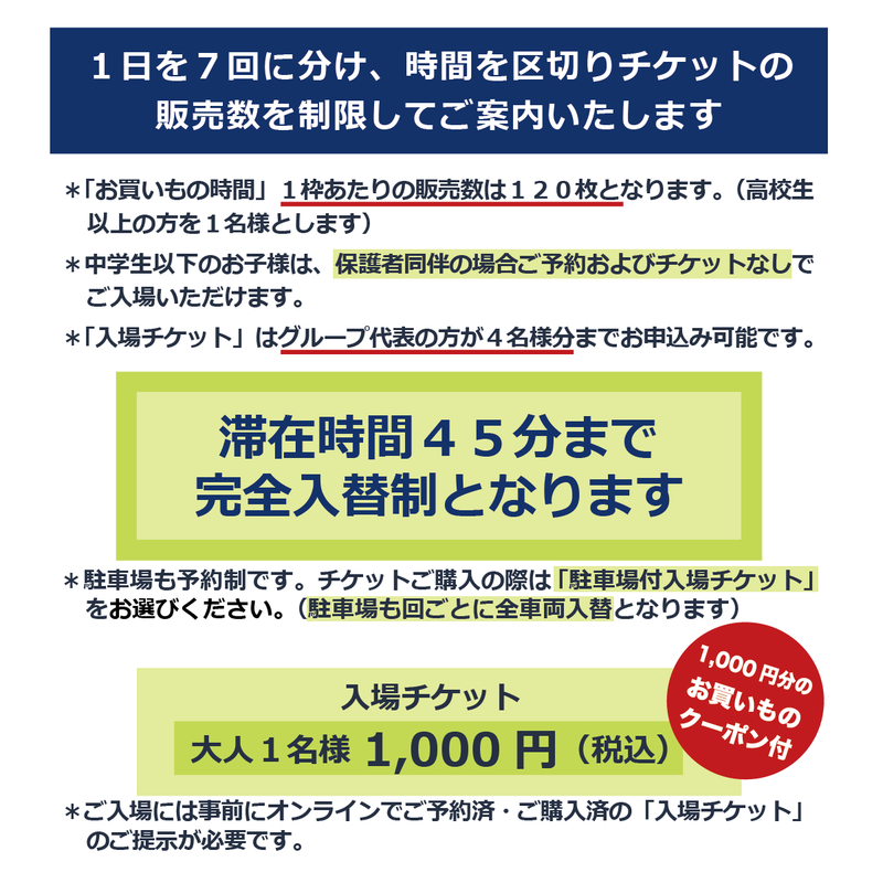 【入場チケット】5月3日  ⑥14時の部